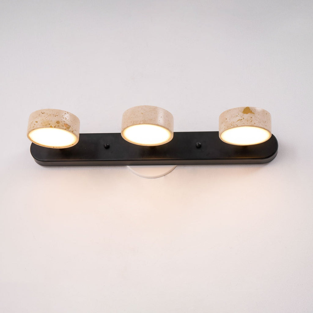 Traviso Trio Vanity Fixture, Bathroom Vanity Light, detail 4