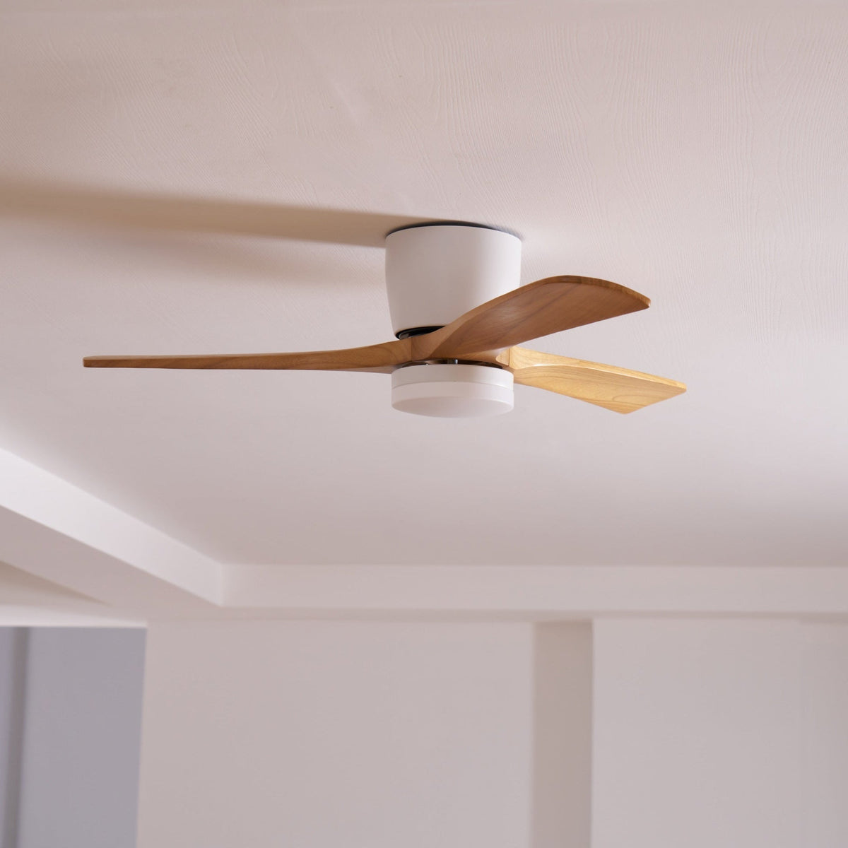 Nordic Wooden Ceiling Fan Light detail view 11