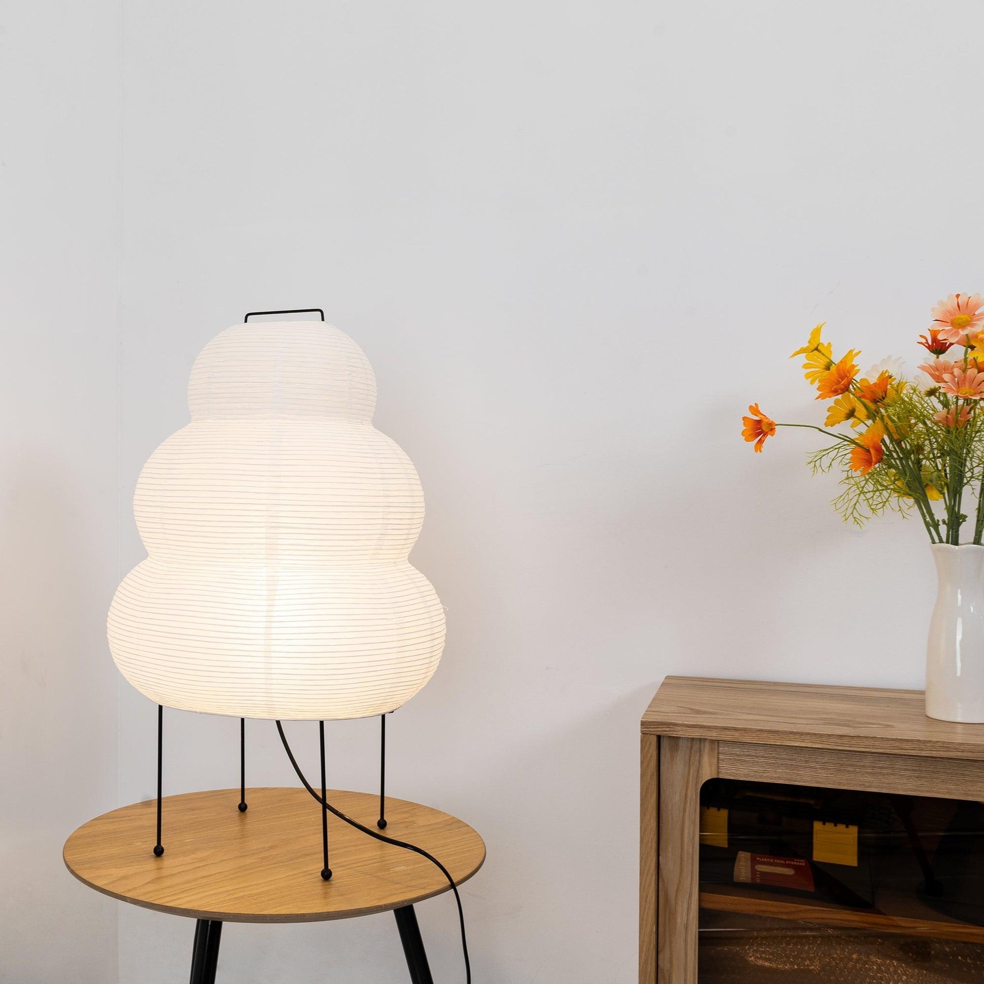 Washi Paper Table Light, Bedside Table Lamp, detail 74