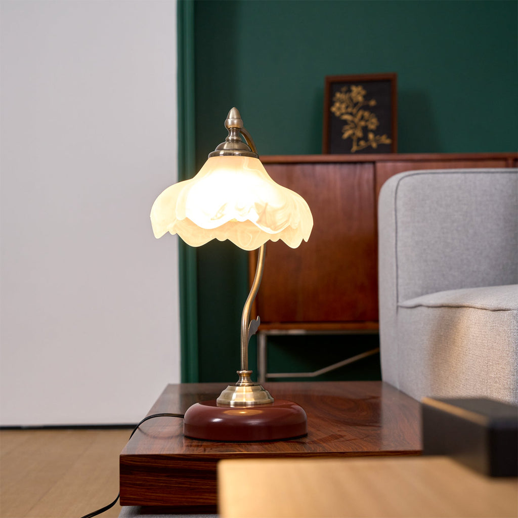 Retro Flower Table Light, Bedside Table Lamp, detail 28