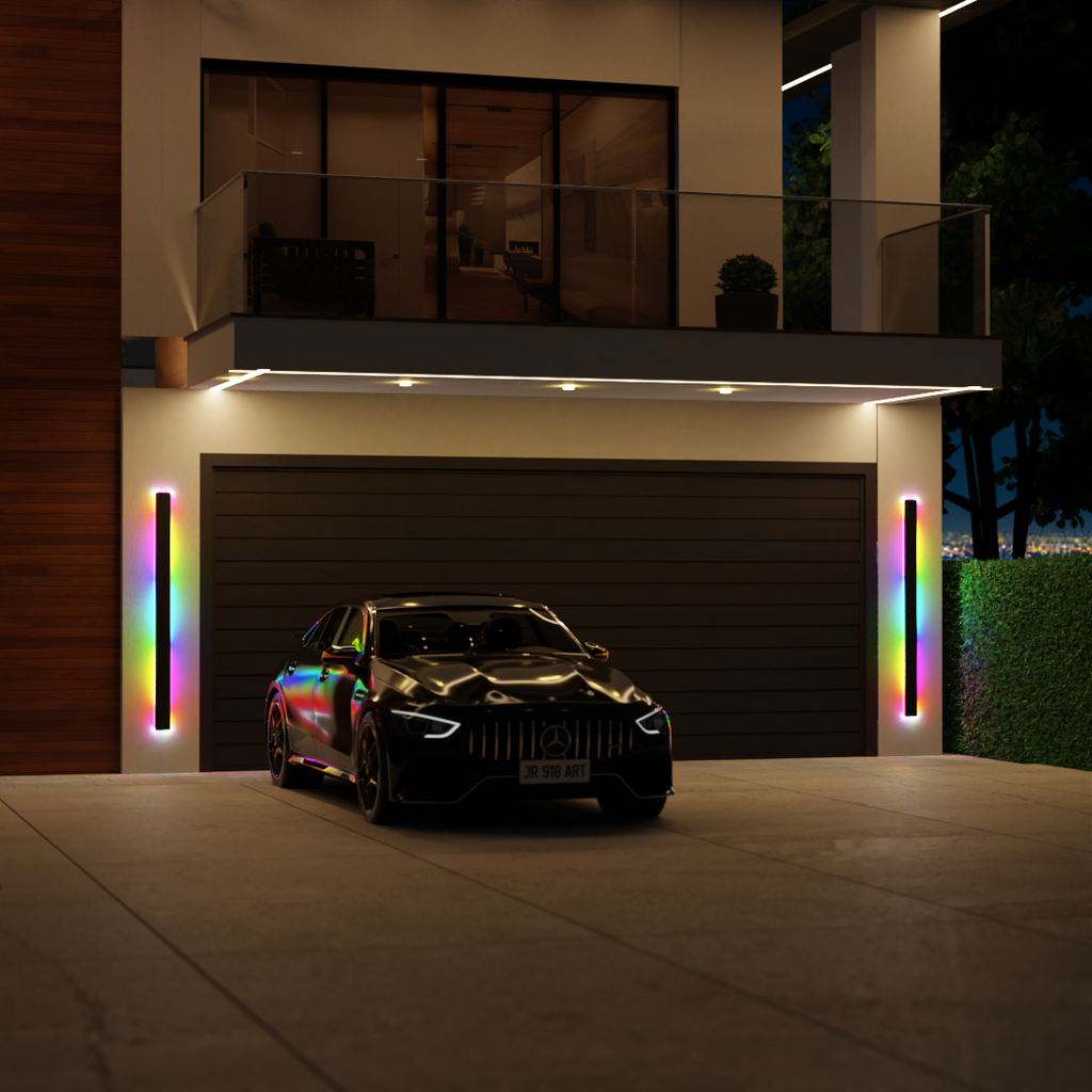 Linear LED Long Exterior Wall Light Clean-Lined Exterior Wall Mount Lights Waterproof for Porch, Outdoor Wall Light, detail 5
