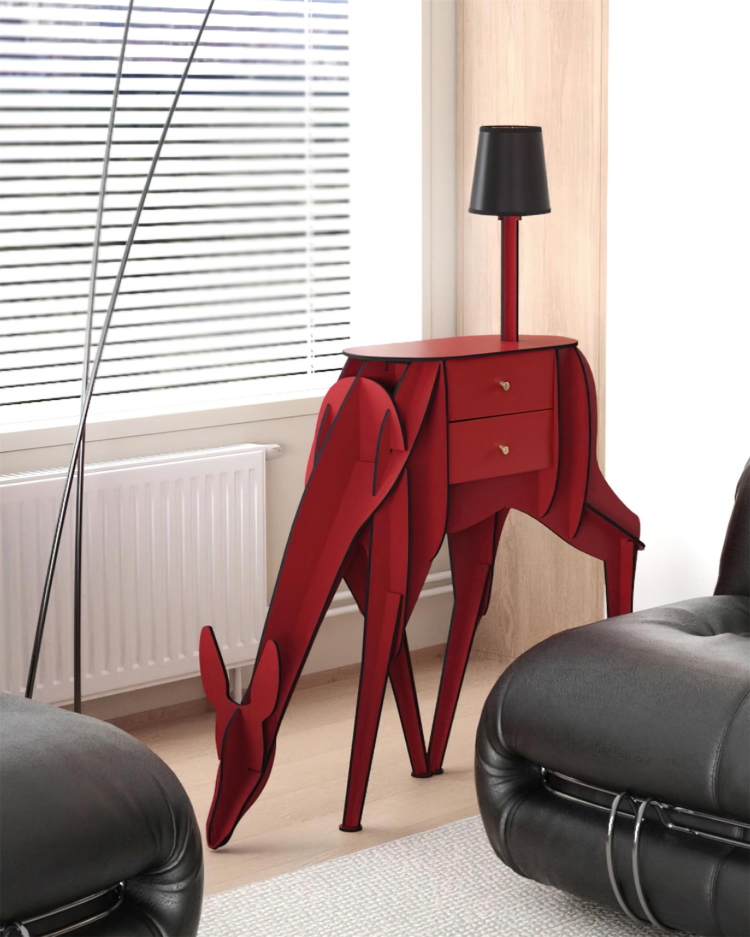 Deer Art Floor Light, Floor Lamp, detail 12
