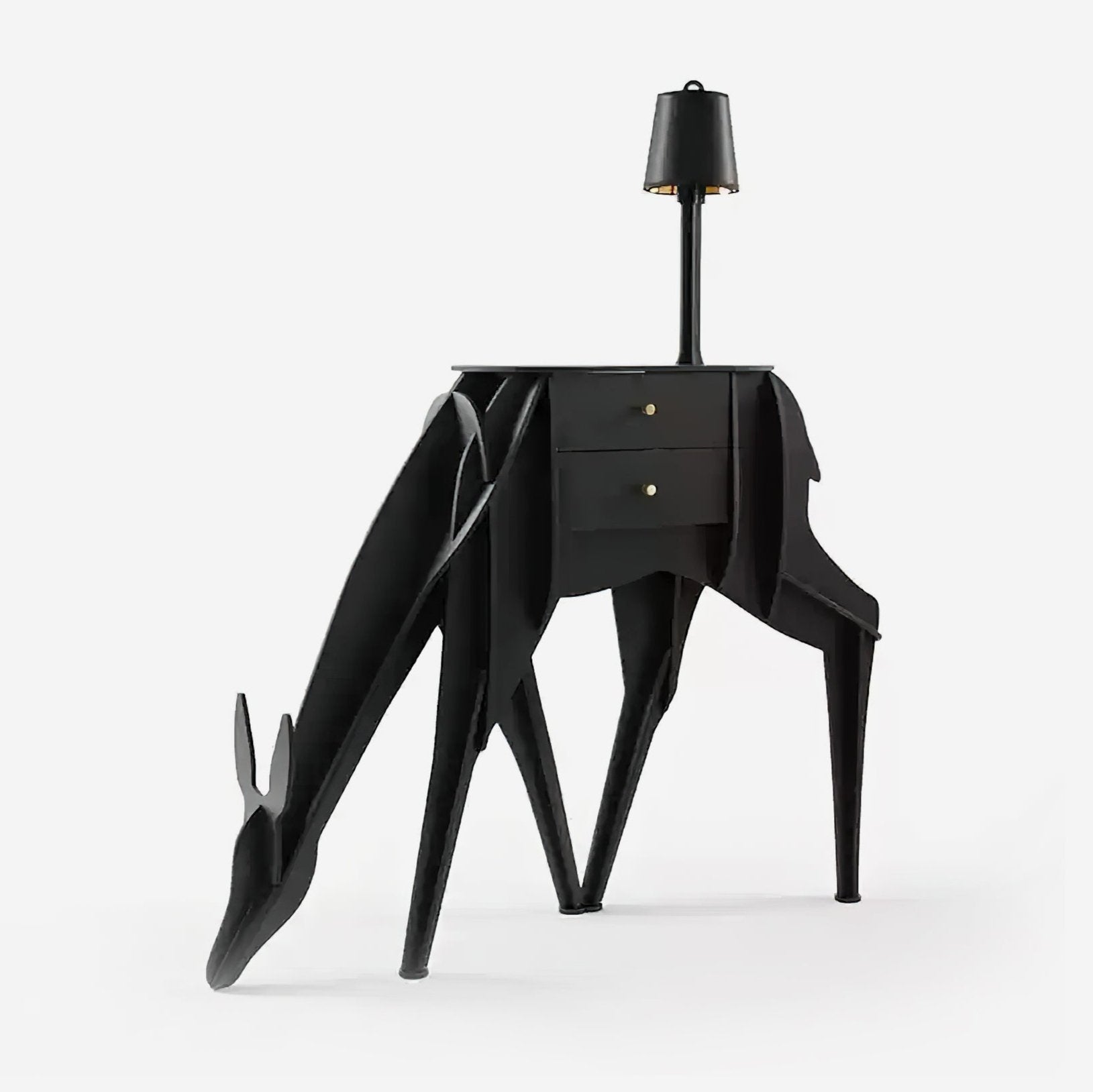Deer Art Floor Light, Floor Lamp, Resin board, L 108cm x H 126cm