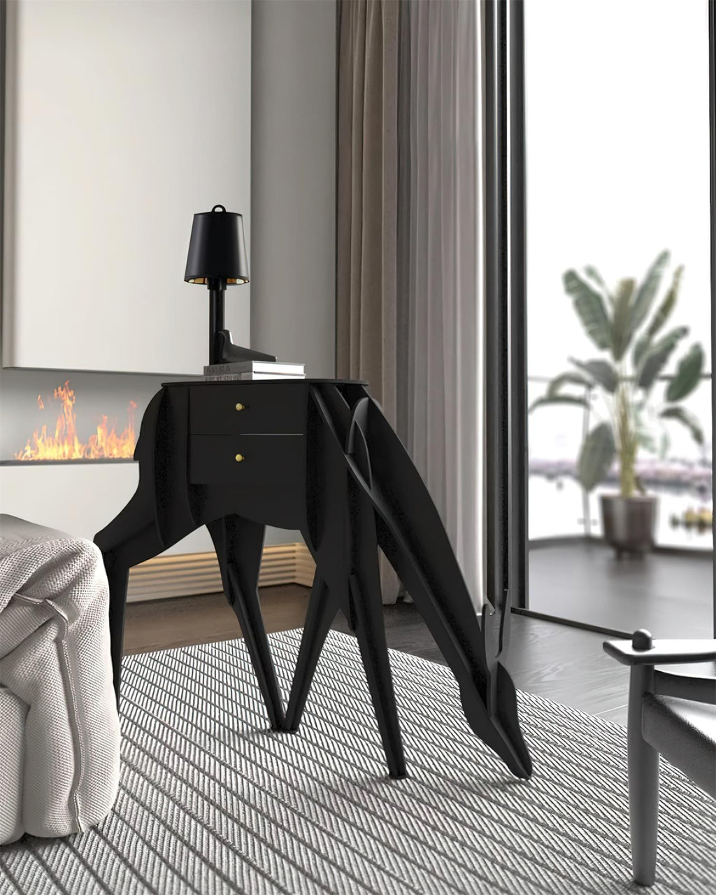 Deer Art Floor Light, Floor Lamp, detail 2