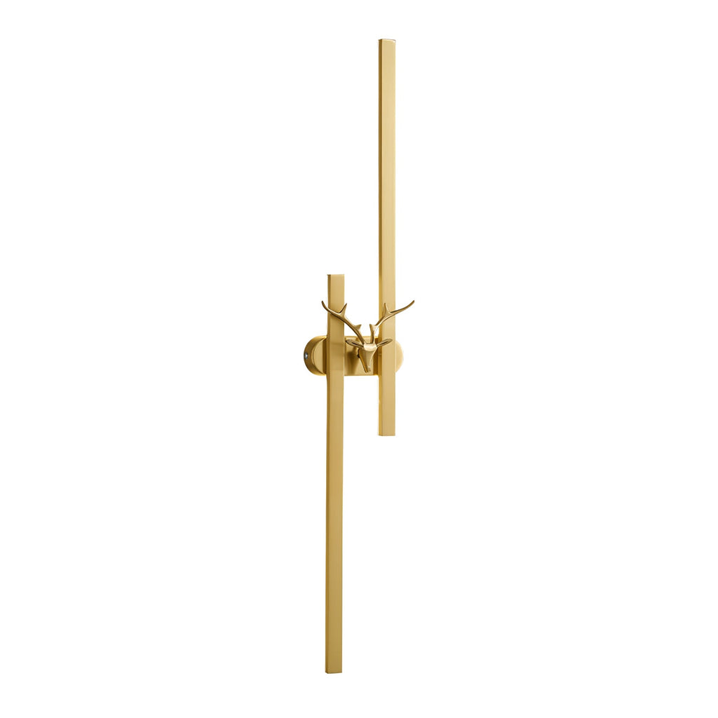 Deer Brass Wall Light, Hardwired Wall Sconce, detail 30
