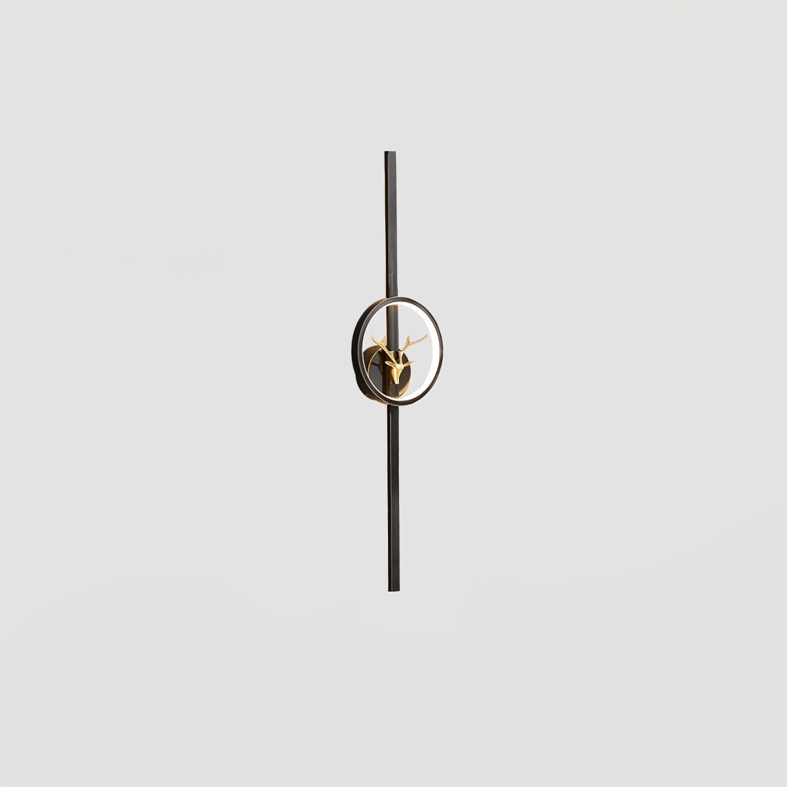 Deer Brass Wall Light, Hardwired Wall Sconce, detail 19