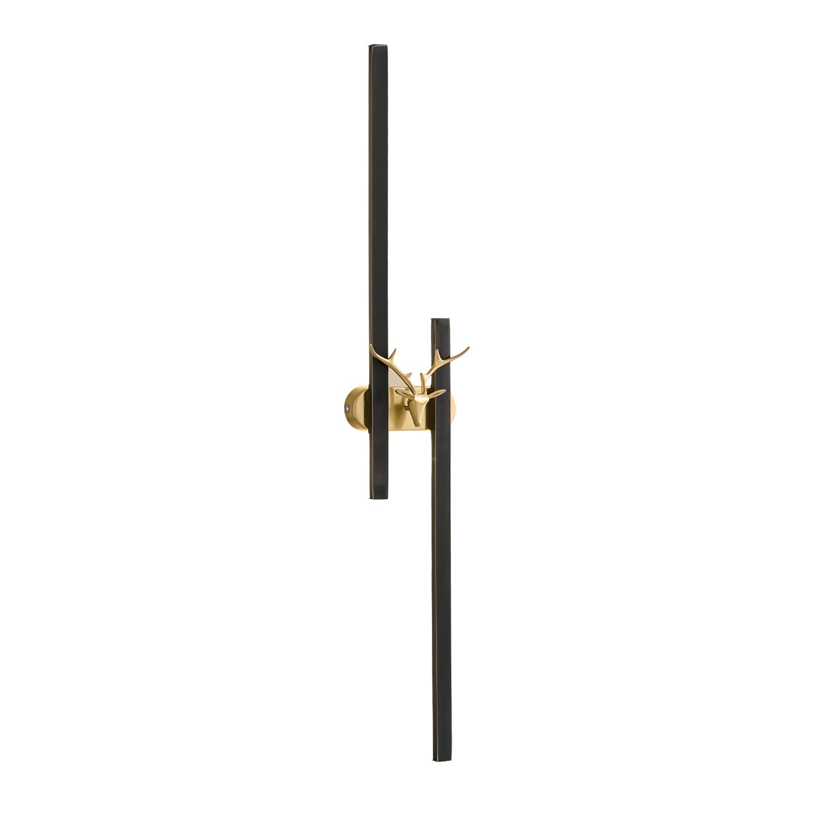 Deer Brass Wall Light, Hardwired Wall Sconce, detail 31