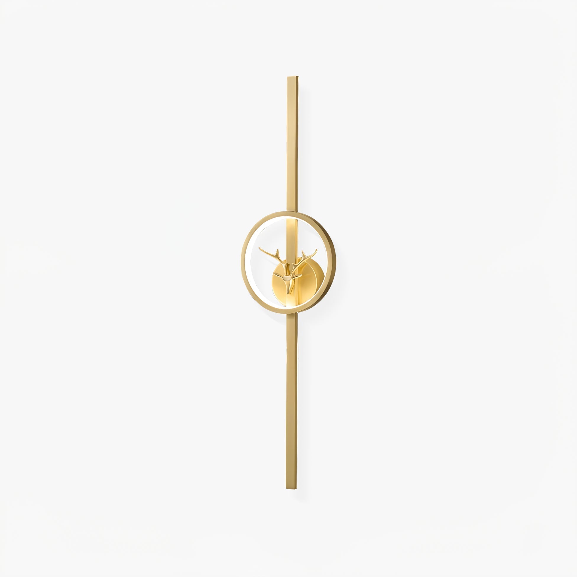 Deer Brass Wall Light, Hardwired Wall Sconce, detail 34