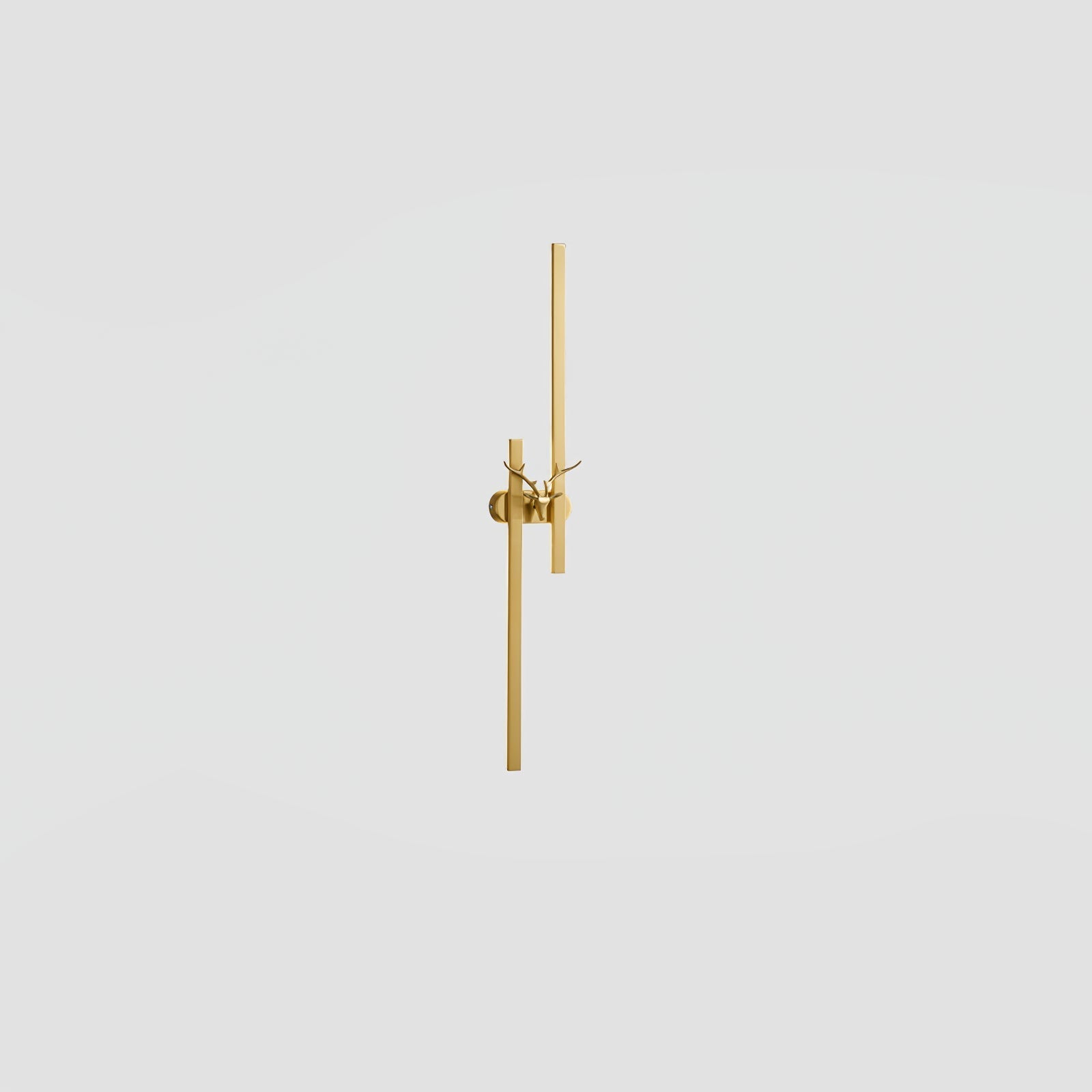 Deer Brass Wall Light, Hardwired Wall Sconce, detail 20