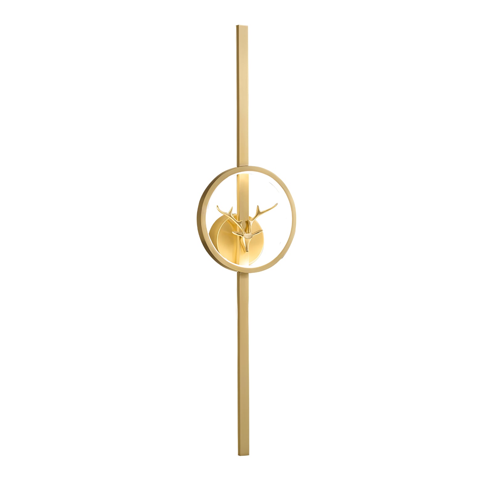 Deer Brass Wall Light, Hardwired Wall Sconce, detail 32