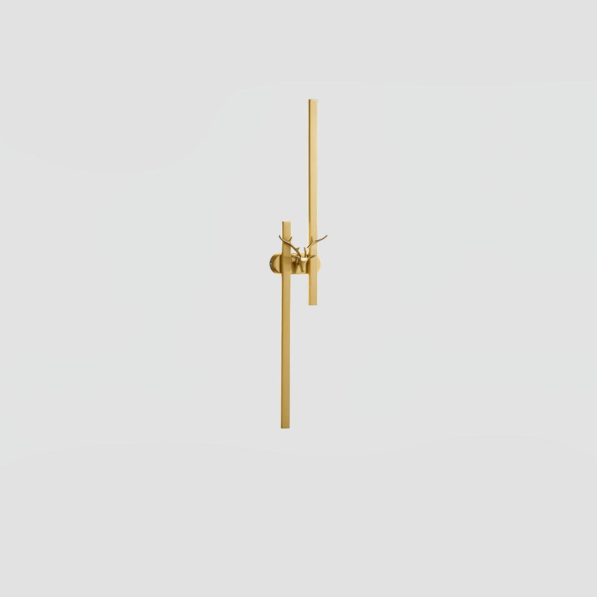 Deer Brass Wall Light, Hardwired Wall Sconce, detail 21
