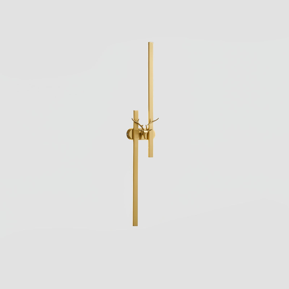 Deer Brass Wall Light, Hardwired Wall Sconce, detail 22