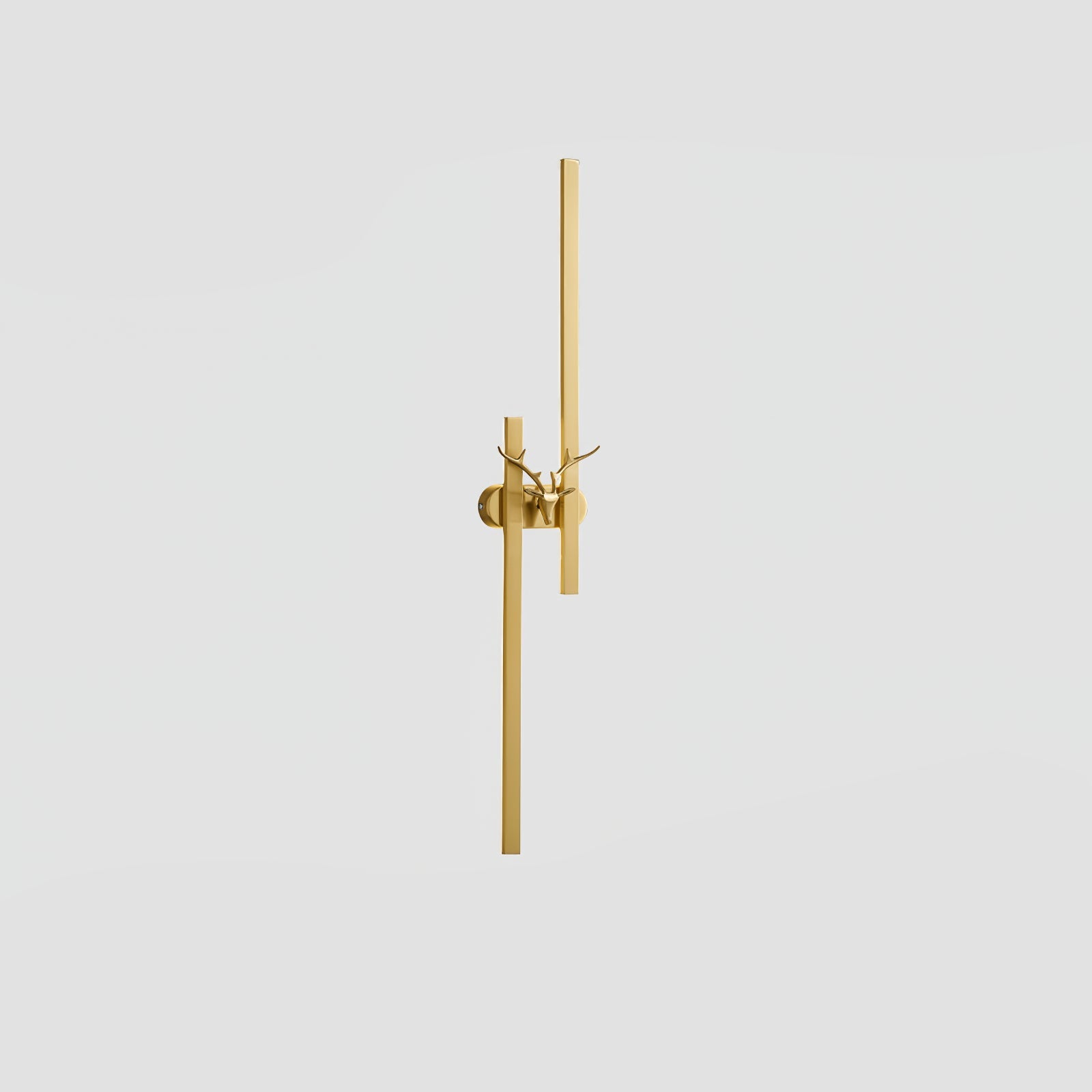 Deer Brass Wall Light, Hardwired Wall Sconce, detail 22