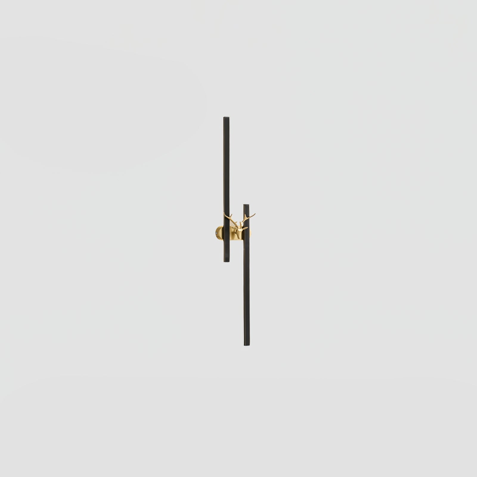 Deer Brass Wall Light, Hardwired Wall Sconce, detail 23
