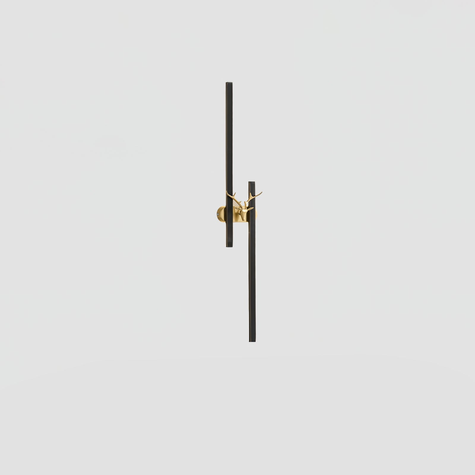 Deer Brass Wall Light, Hardwired Wall Sconce, detail 24