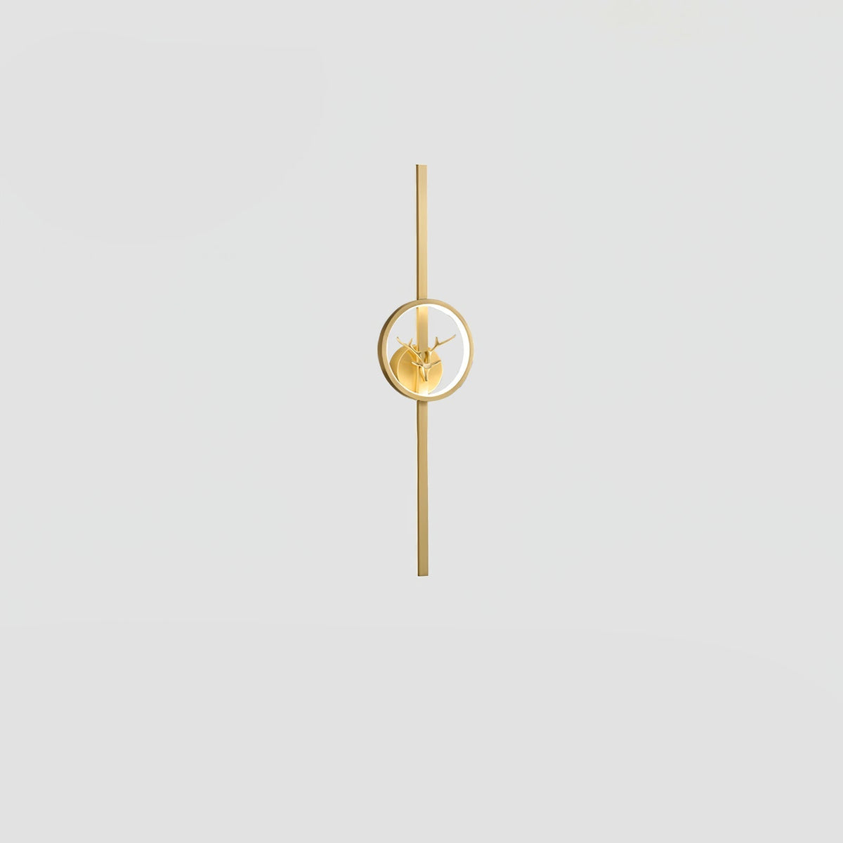 Deer Brass Wall Light, Hardwired Wall Sconce, detail 26