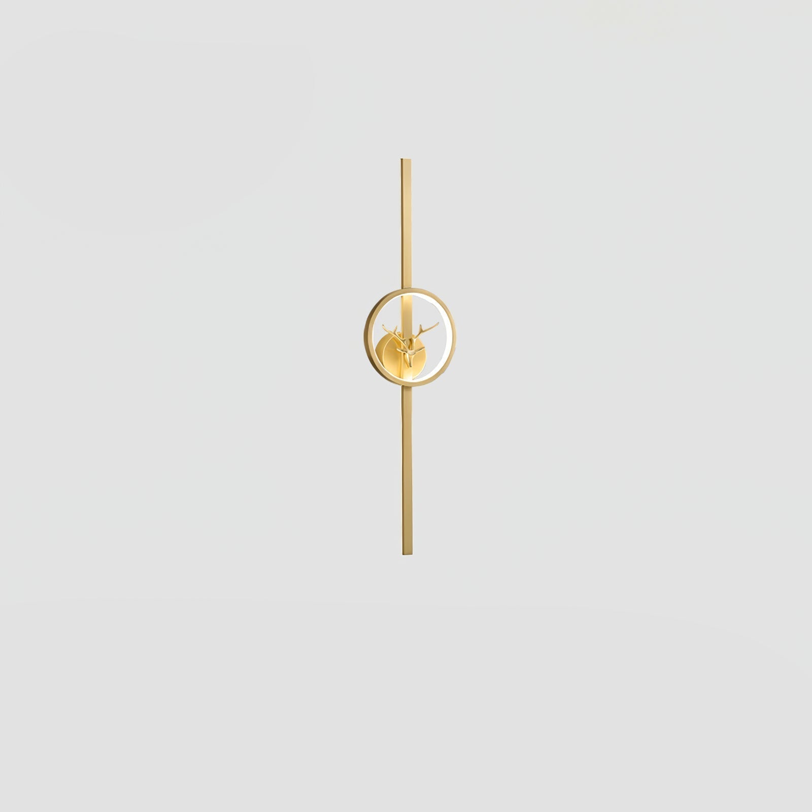 Deer Brass Wall Light, Hardwired Wall Sconce, detail 26