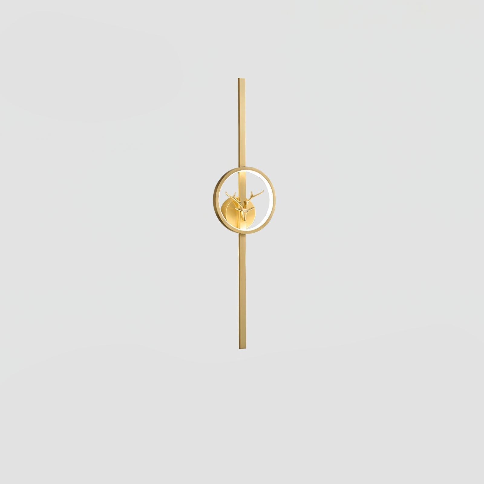 Deer Brass Wall Light, Hardwired Wall Sconce, detail 28