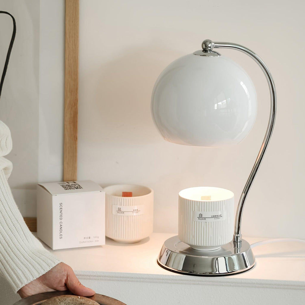 Metal Dennie Warmer Lamp, Bedside Table Lamp, detail 4