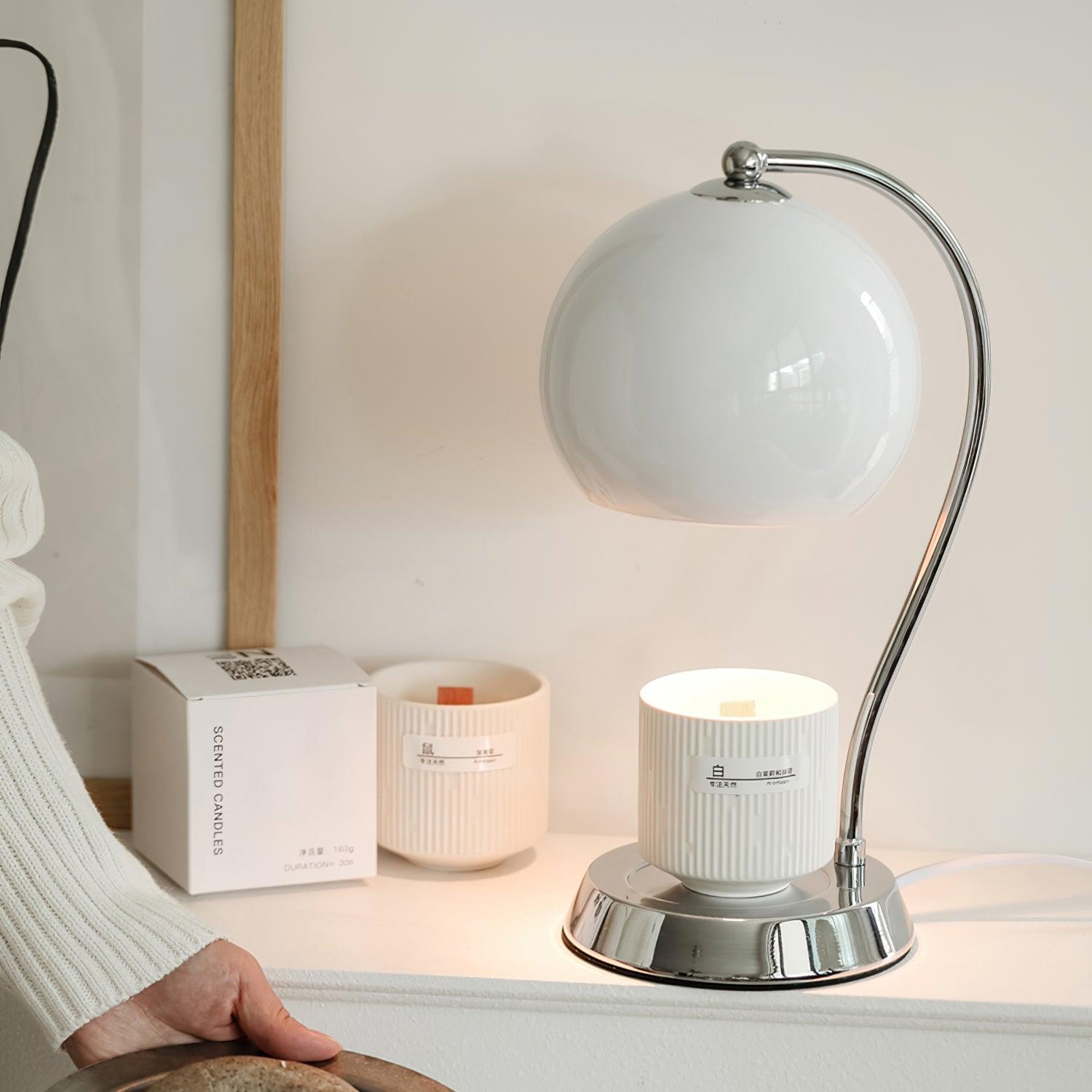 Metal Dennie Warmer Lamp, Bedside Table Lamp, detail 4