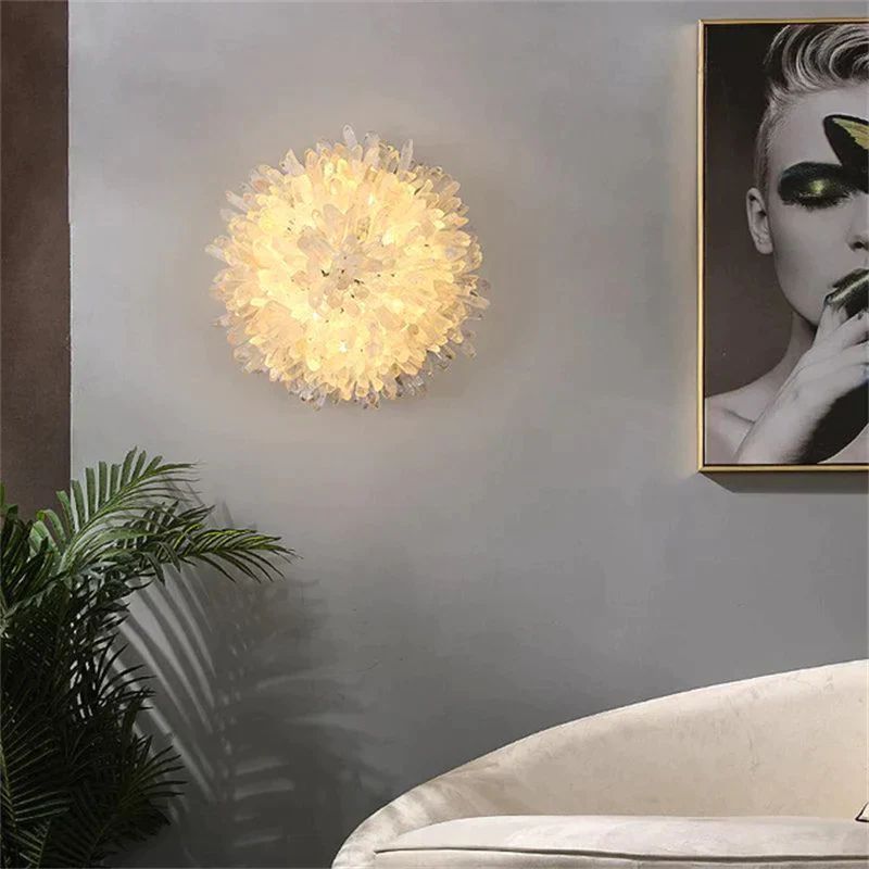 Primary Crystal Contemporary Wall Light, Bedroom Wall Sconce, detail 2