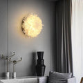 Primary Crystal Contemporary Wall Light, Bedroom Wall Sconce, Metal & Rock Crystal, Dimension: Size: 11.8"