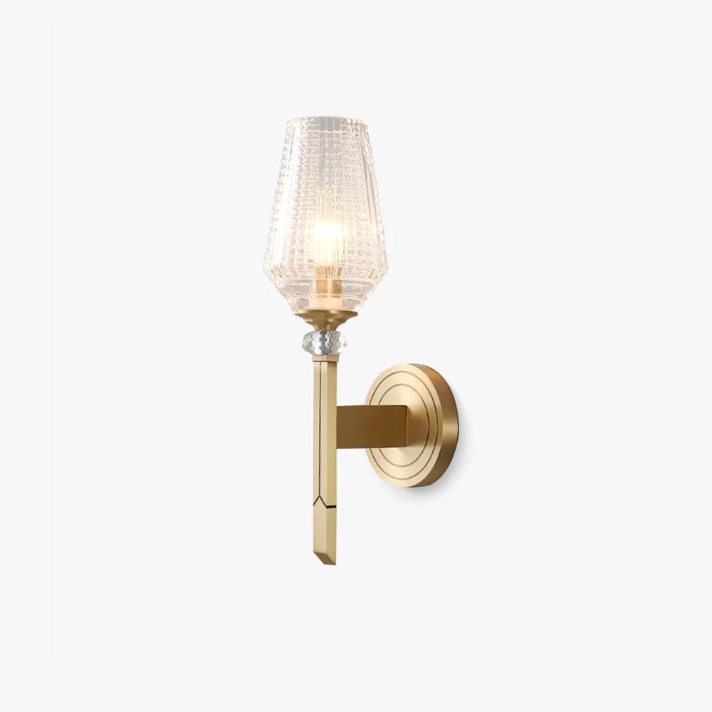 Devora Brass Wall Light, Hardwired Wall Sconce, detail 2