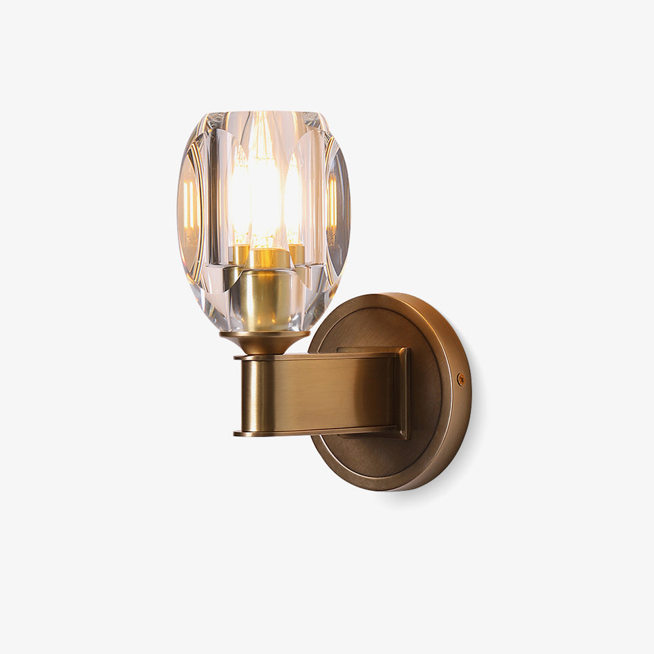 Diamond Crystal Wall Light, Bedroom Wall Sconce, detail 2
