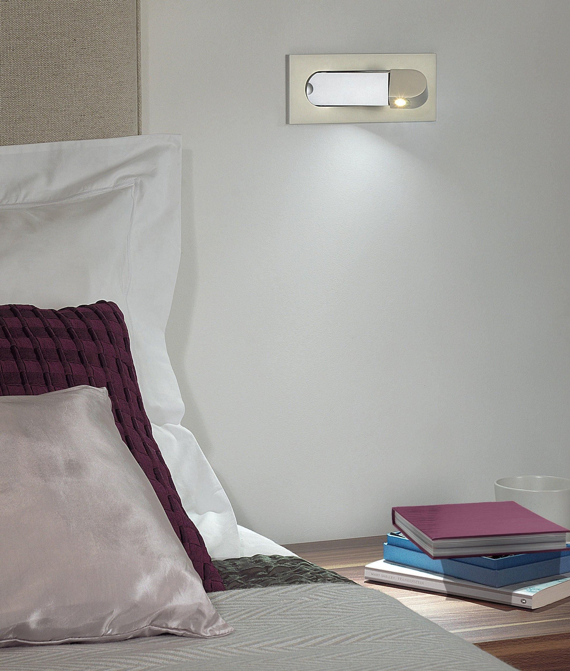 Contemporary LED Bedside Reading Light, Hardwired Wall Sconce, detail 19