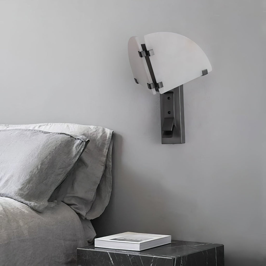 Dione Alabaster Wall Light, Hardwired Wall Sconce, detail 11