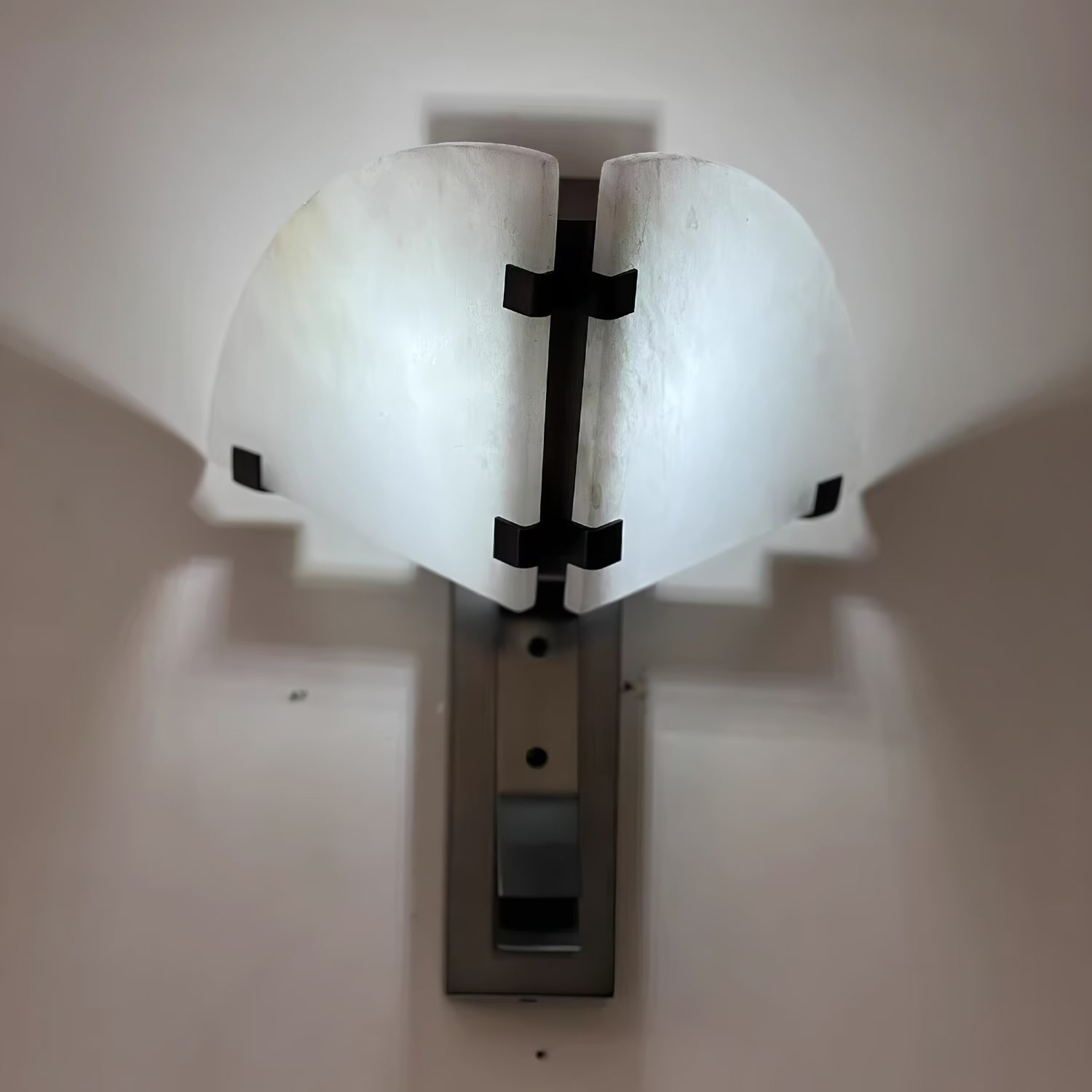 Dione Alabaster Wall Light, Hardwired Wall Sconce, detail 4