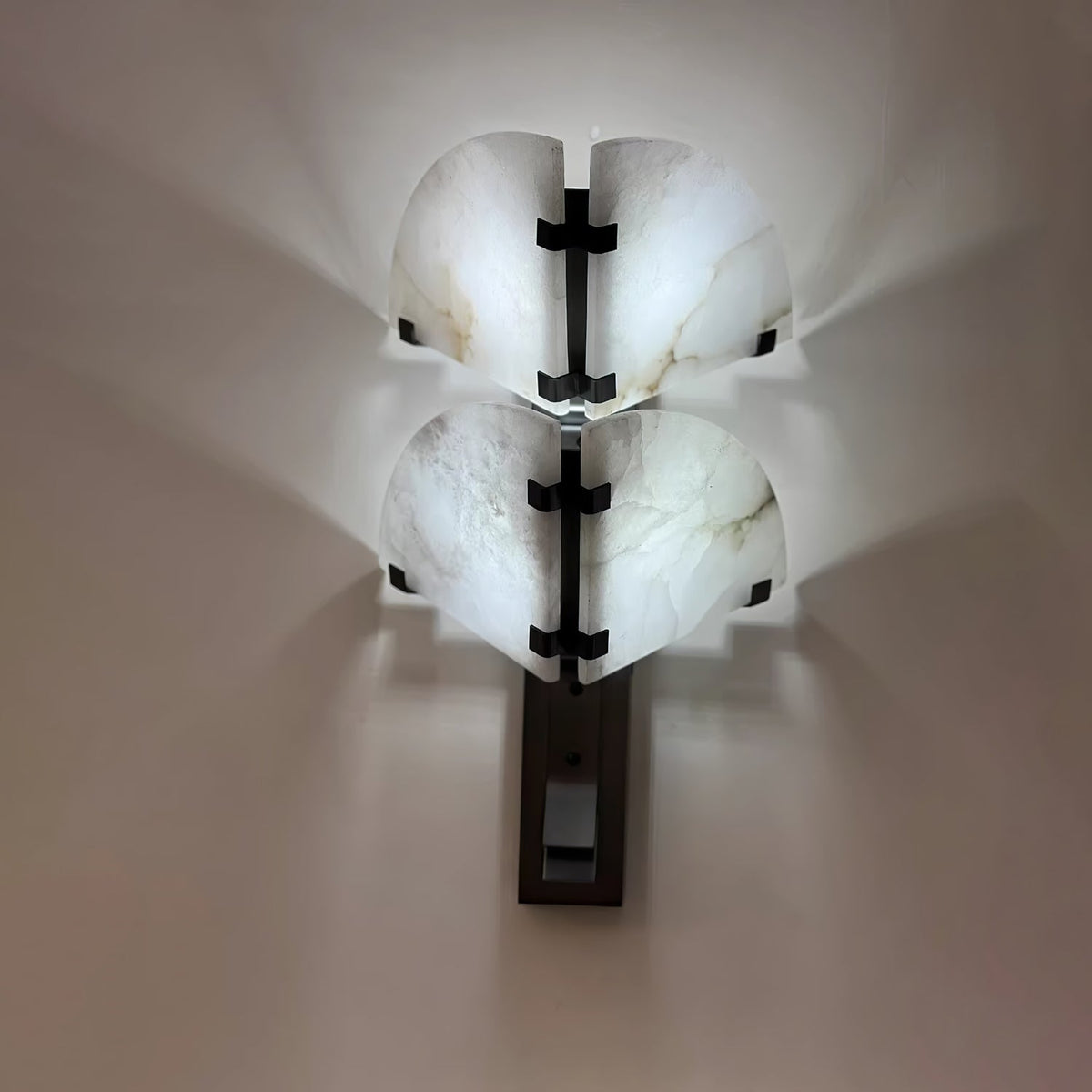 Dione Alabaster Wall Light, Hardwired Wall Sconce, detail 8