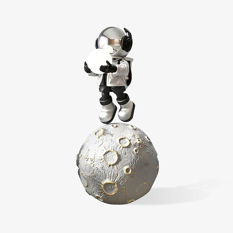 Diver Astronaut Built-in Battery Floor Light, Floor Lamp, Resin, ∅ 19.6″ x H 47.2″
