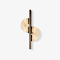 Dolly Alabaster Wall Light - ∅ 11.8″ x H 23.6″ Metal, Hardwired Wall Sconce