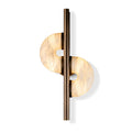 Dolly Alabaster Wall Light - Dia 30cm x H 60cm Metal, Hardwired Wall Sconce