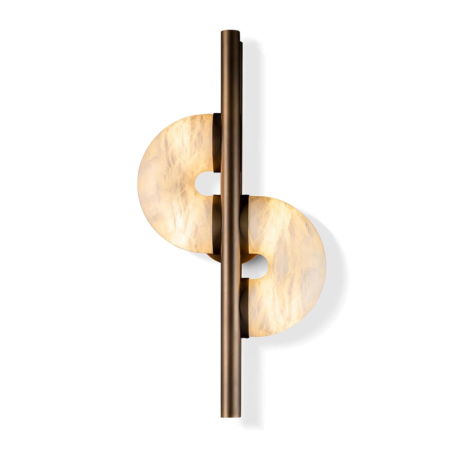 Dolly Alabaster Wall Light - ∅ 11.8″ x H 23.6″ Metal, Hardwired Wall Sconce, detail 5