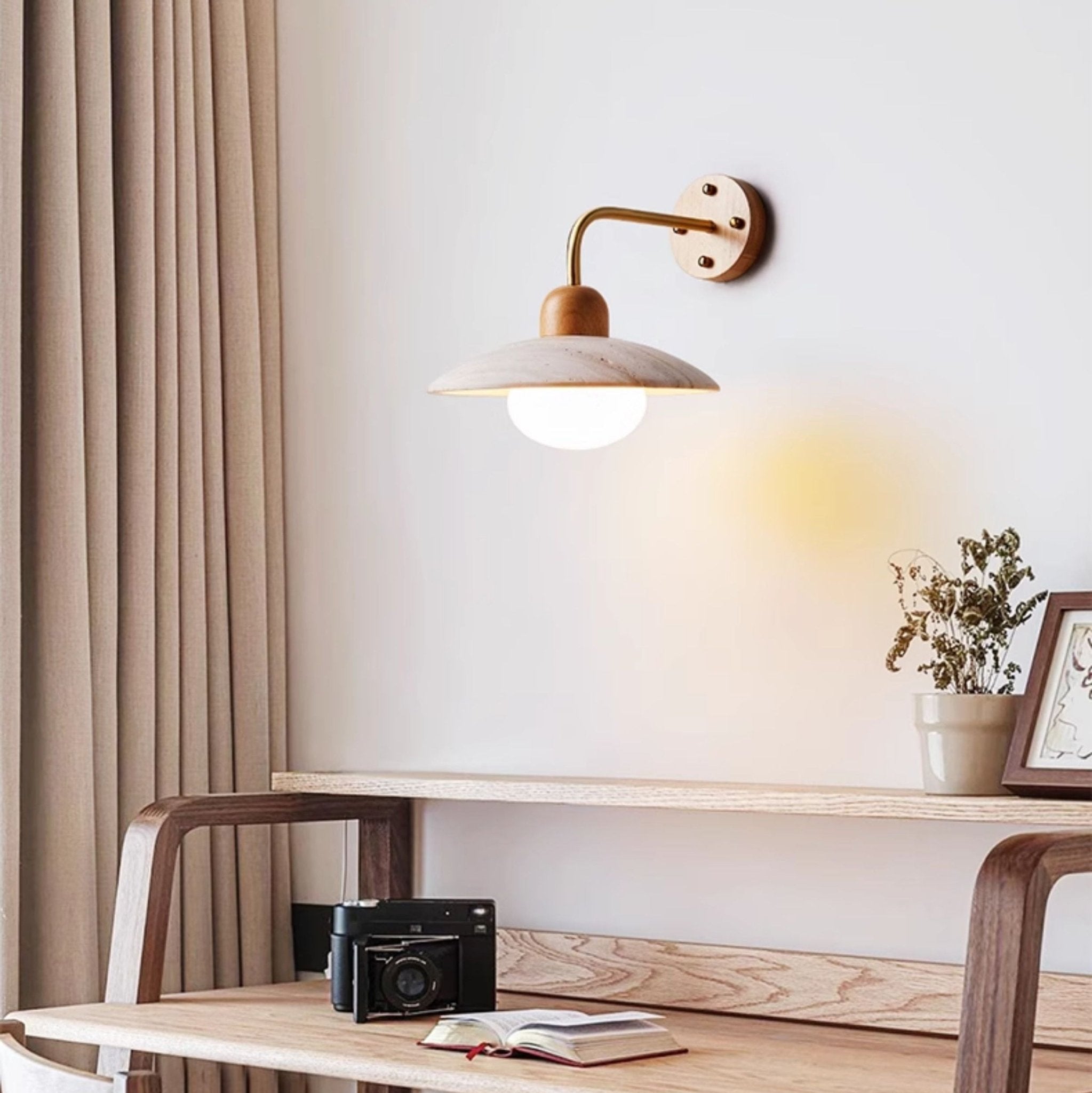Dome Arm Wall Light, Hardwired Wall Sconce, detail 2