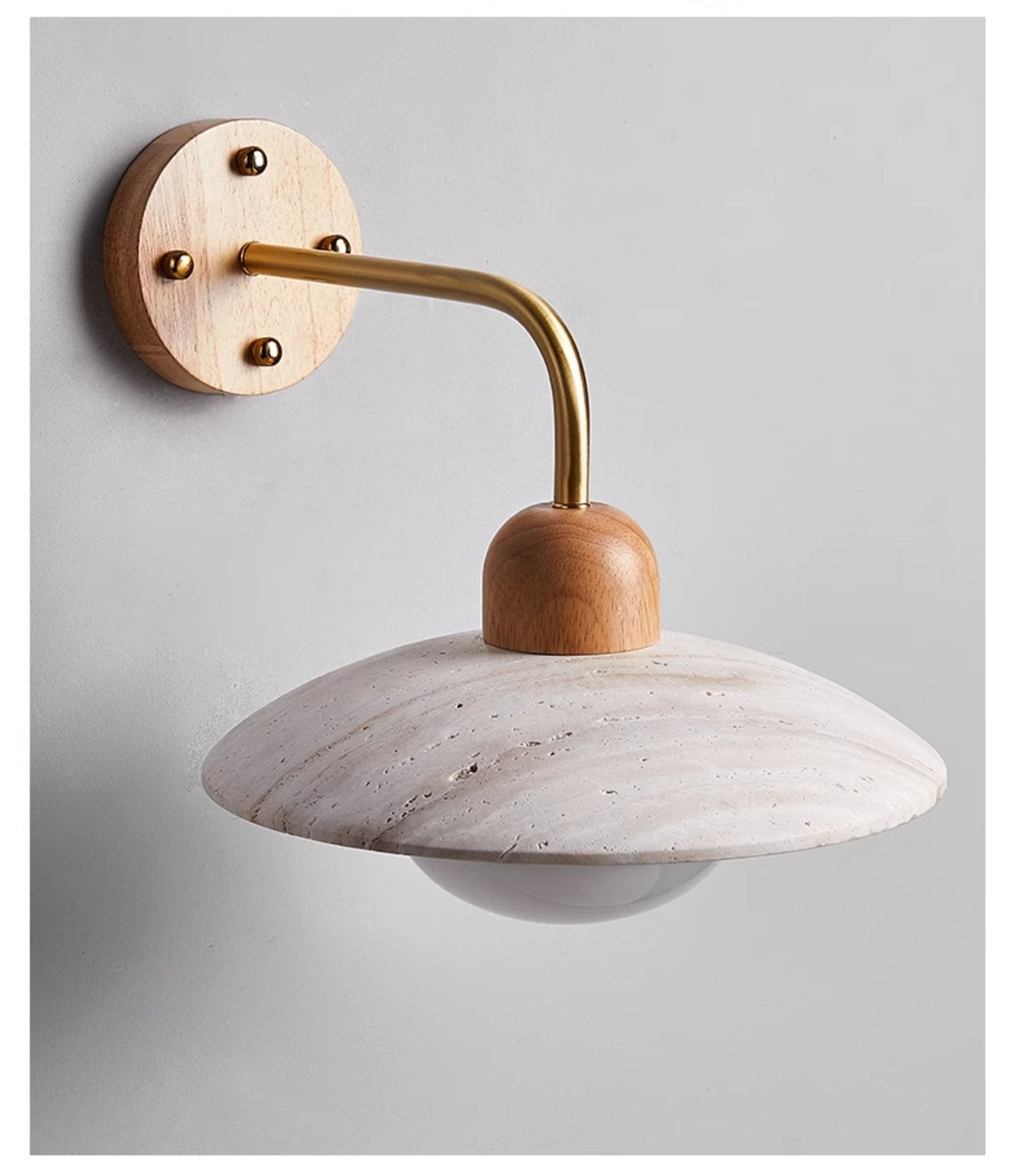 Dome Arm Wall Light, Hardwired Wall Sconce, detail 11
