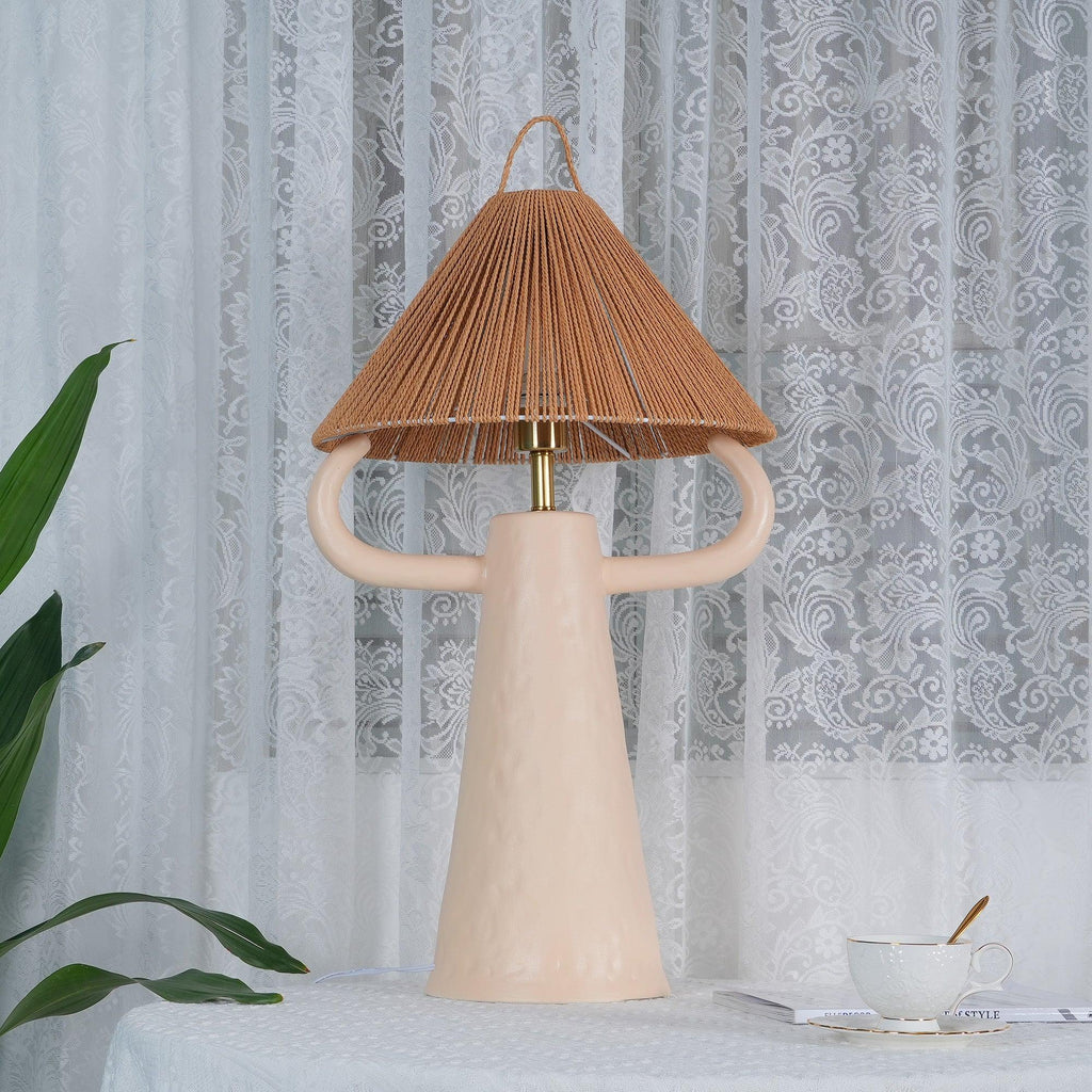 Horns Ceramic Table Light, Bedside Table Lamp, detail 28