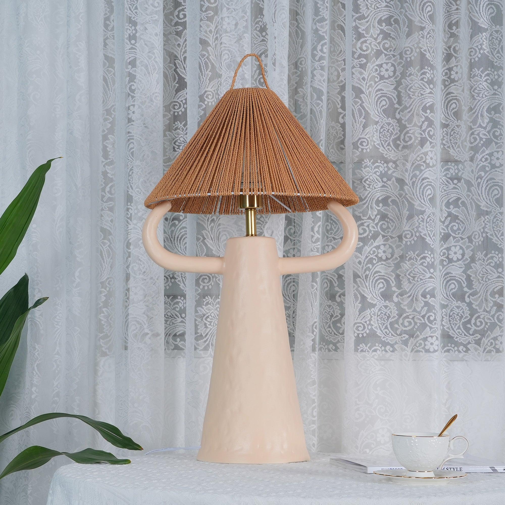 Horns Ceramic Table Light, Bedside Table Lamp, detail 28