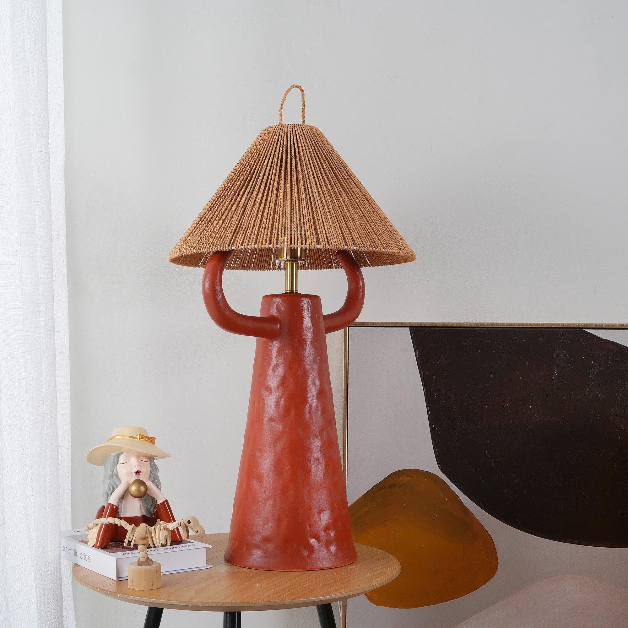 Horns Ceramic Table Light, Bedside Table Lamp, detail 23