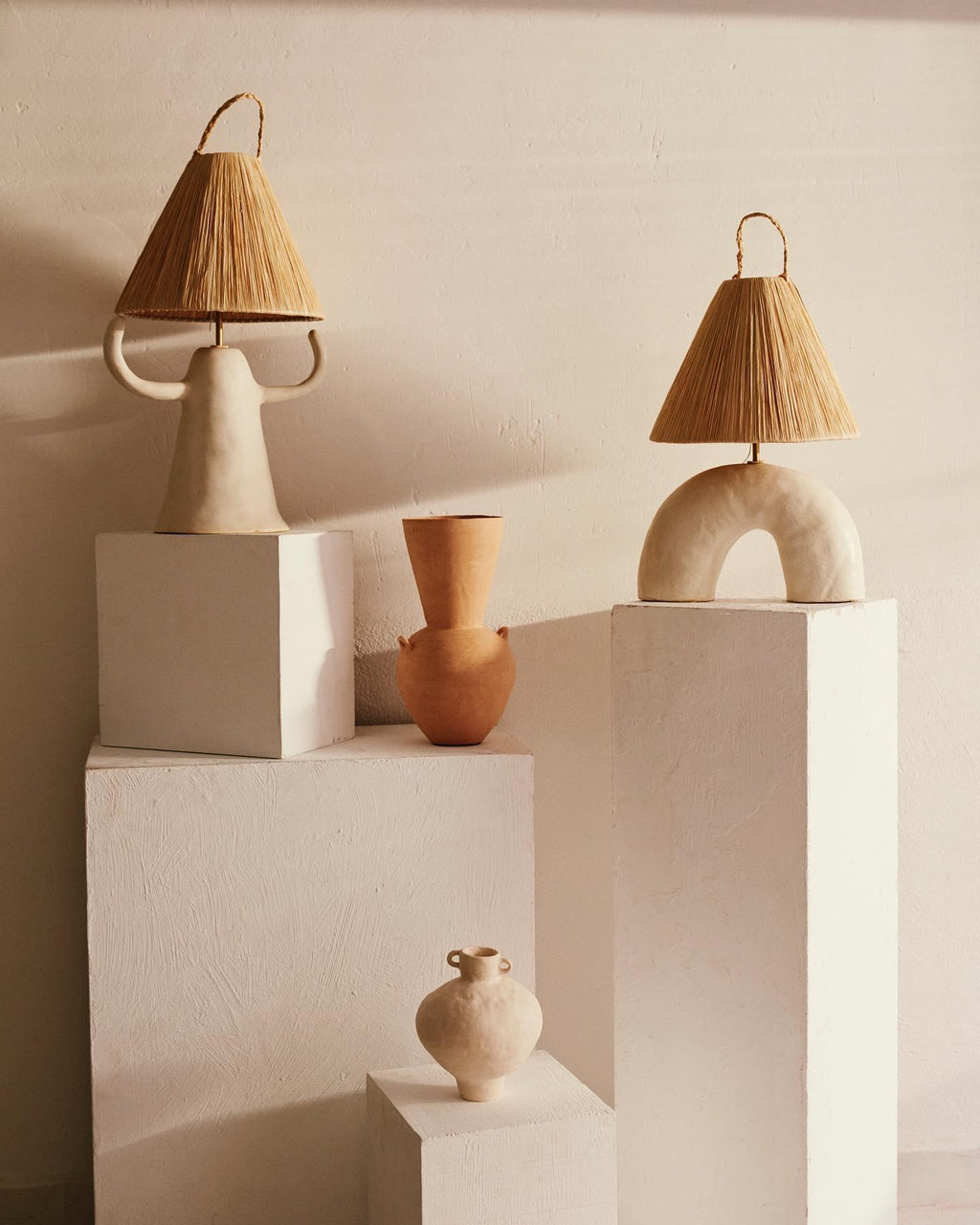 Horns Ceramic Table Light, Bedside Table Lamp, detail 21