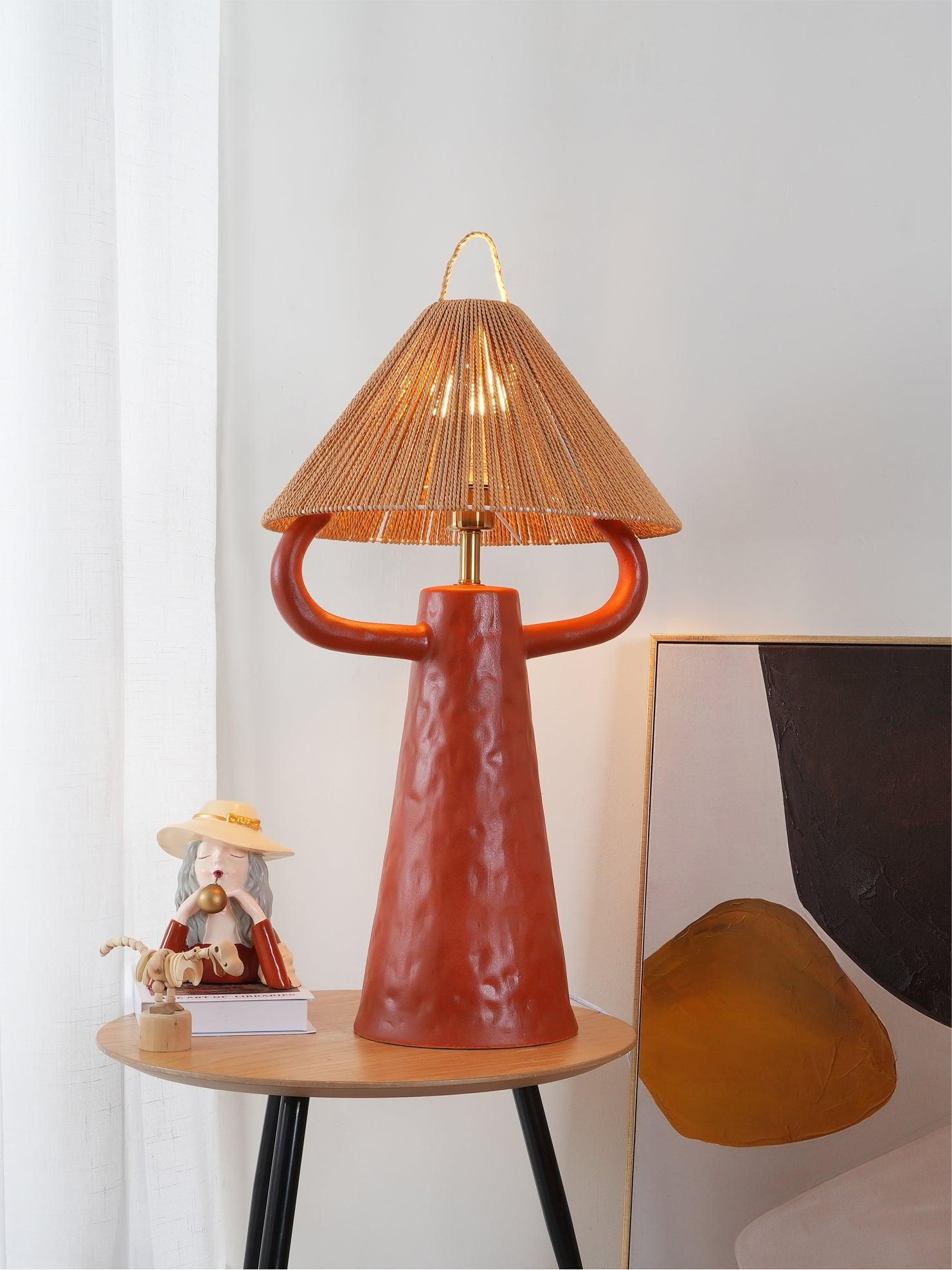 Horns Ceramic Table Light, Bedside Table Lamp, detail 5