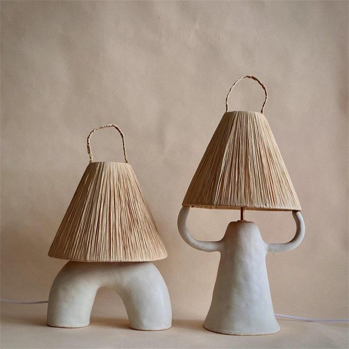 Horns Ceramic Table Light, Bedside Table Lamp, detail 13