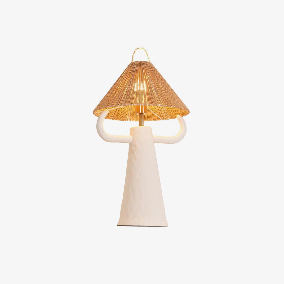 Horns Ceramic Table Light, Bedside Table Lamp, detail 32