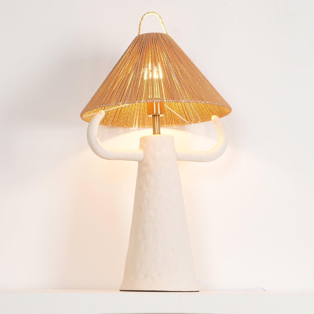 Horns Ceramic Table Light, Bedside Table Lamp, detail 12