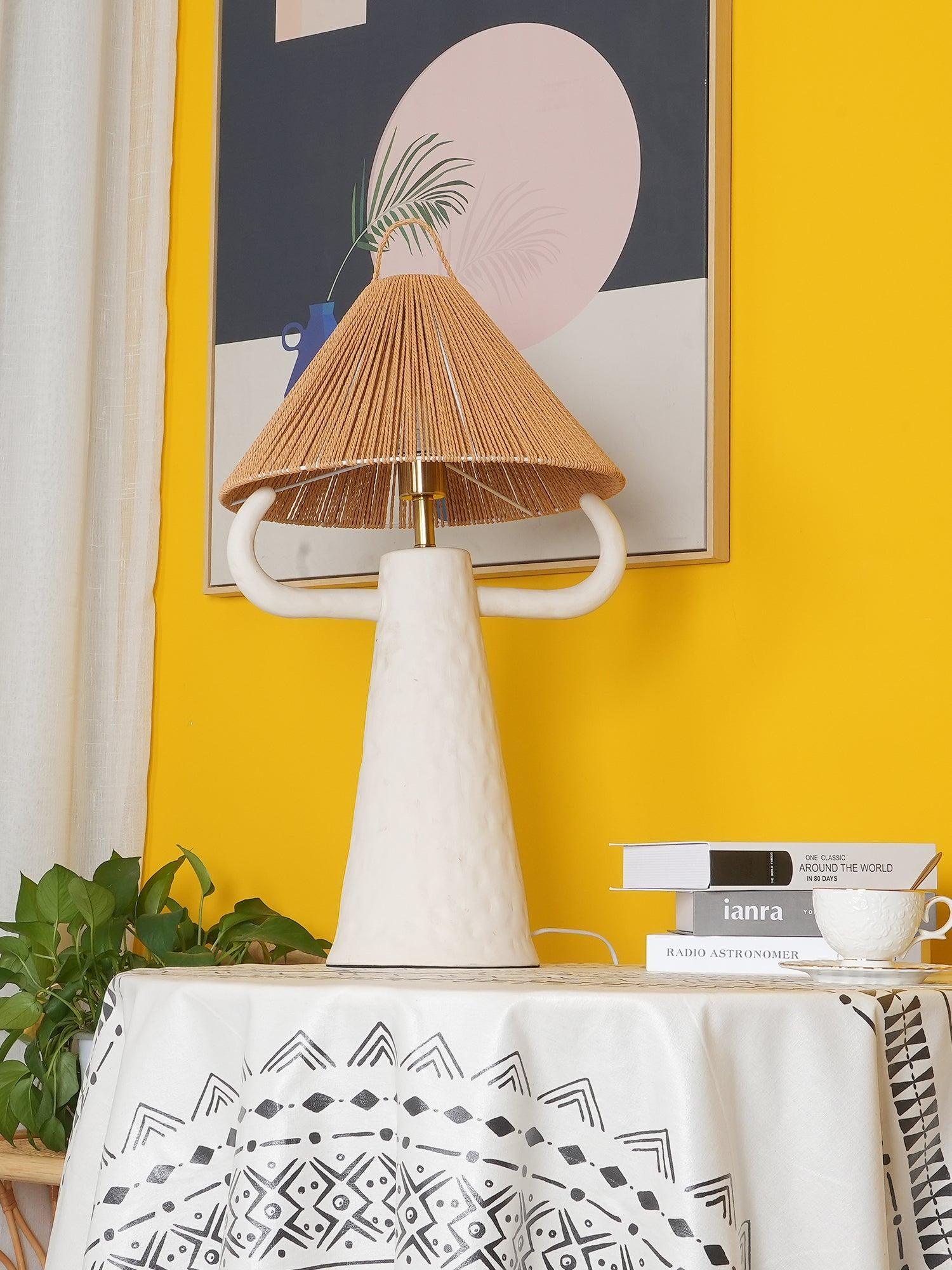 Horns Ceramic Table Light, Bedside Table Lamp, detail 6