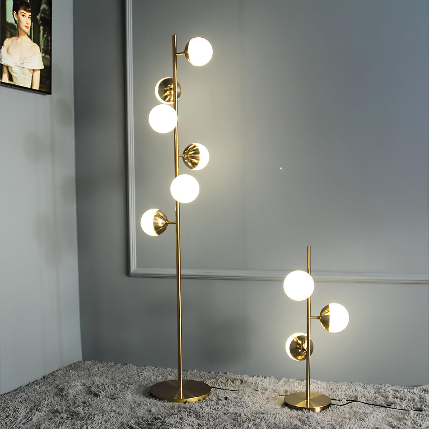 Glass Doppler LED Tree Lamp, Bedside Table Lamp, detail 2