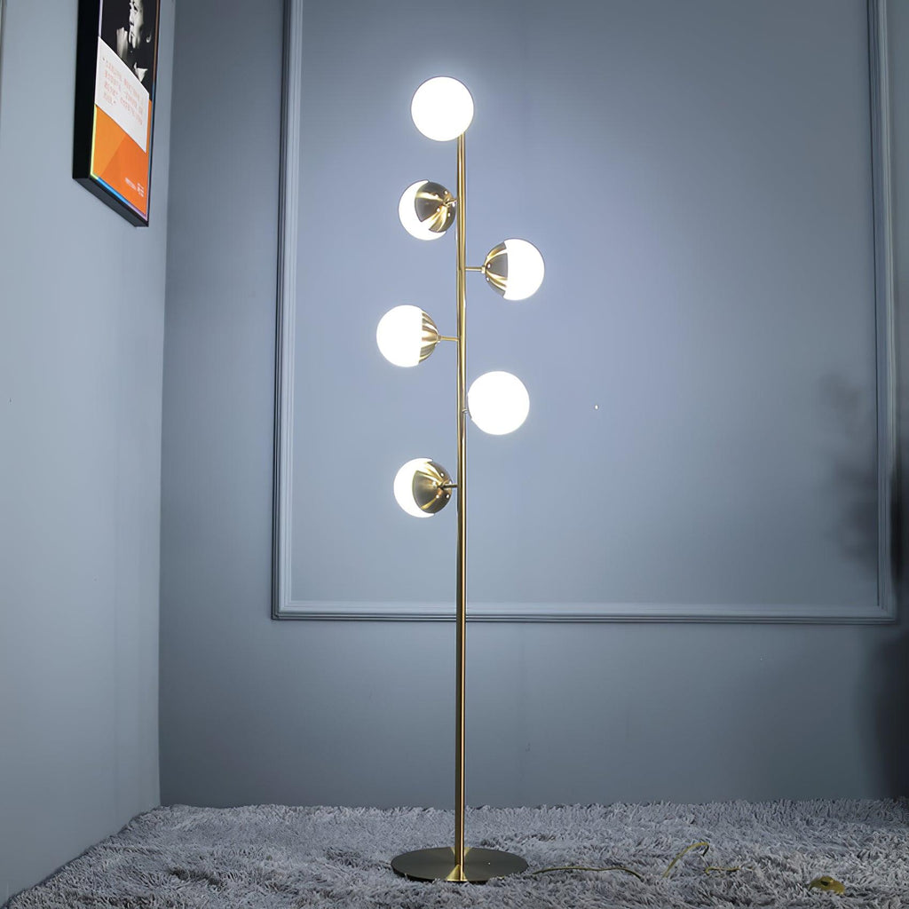 Glass Doppler LED Tree Lamp, Bedside Table Lamp, detail 3