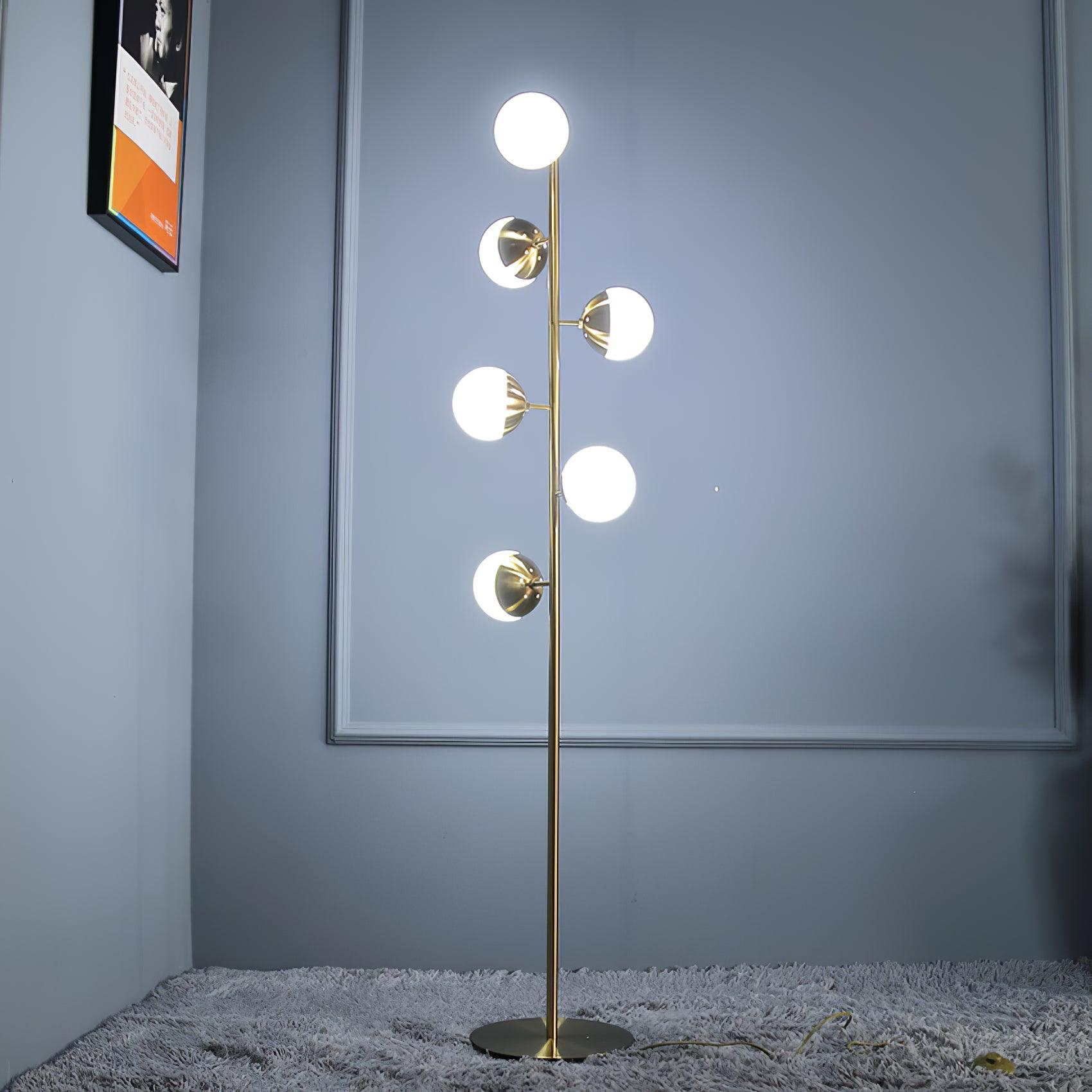 Glass Doppler LED Tree Lamp, Bedside Table Lamp, detail 3